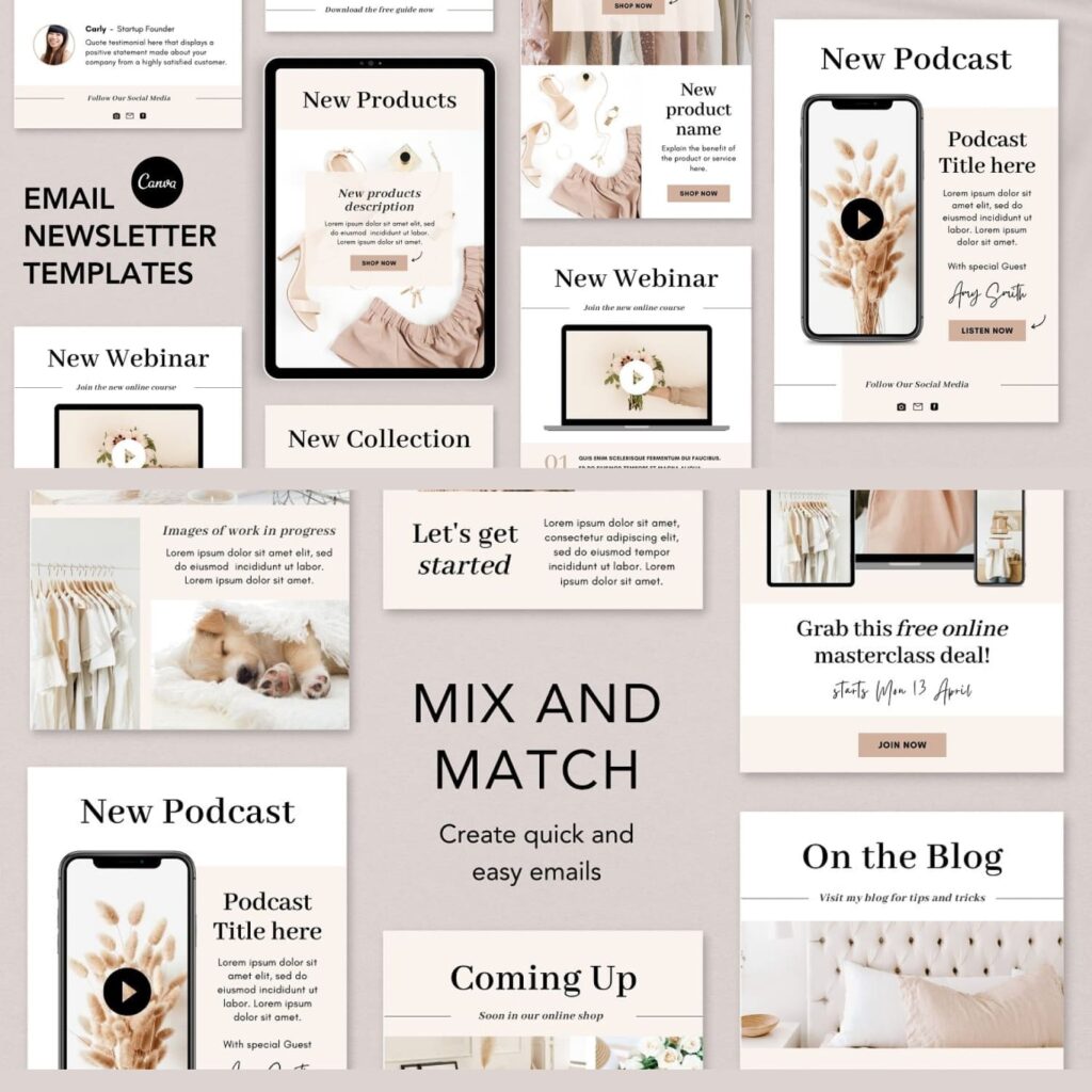 Canva Email Newsletter Templates MasterBundles
