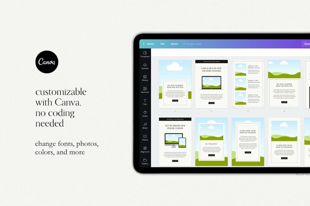 Email Newsletter Templates Canva MasterBundles
