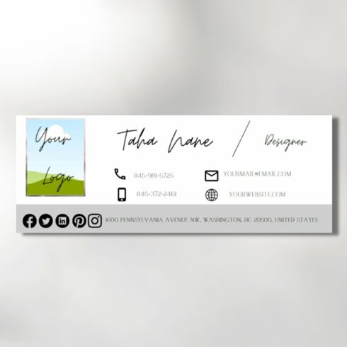 Email Signature Canva Template MasterBundles