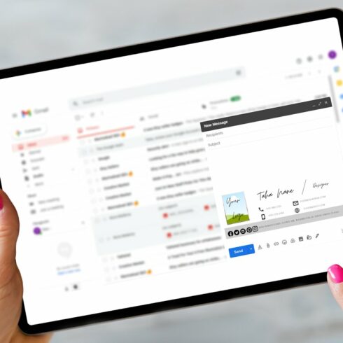 Email Signature Canva Template MasterBundles