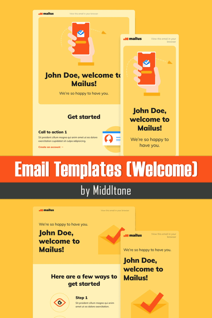 Welcome Email Templates – MasterBundles