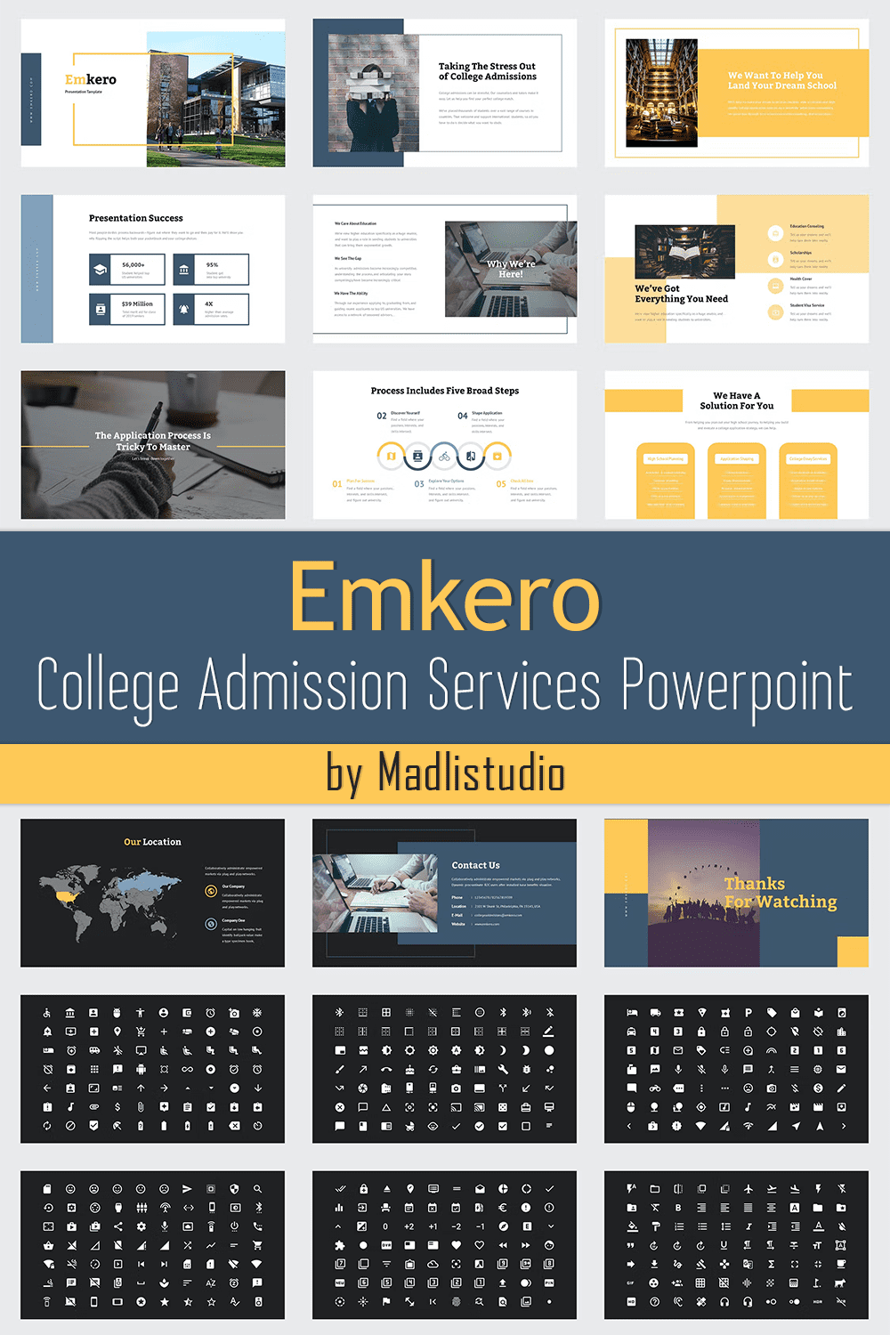 Emkero College Admission Services Powerpoint - pinterest image preview.