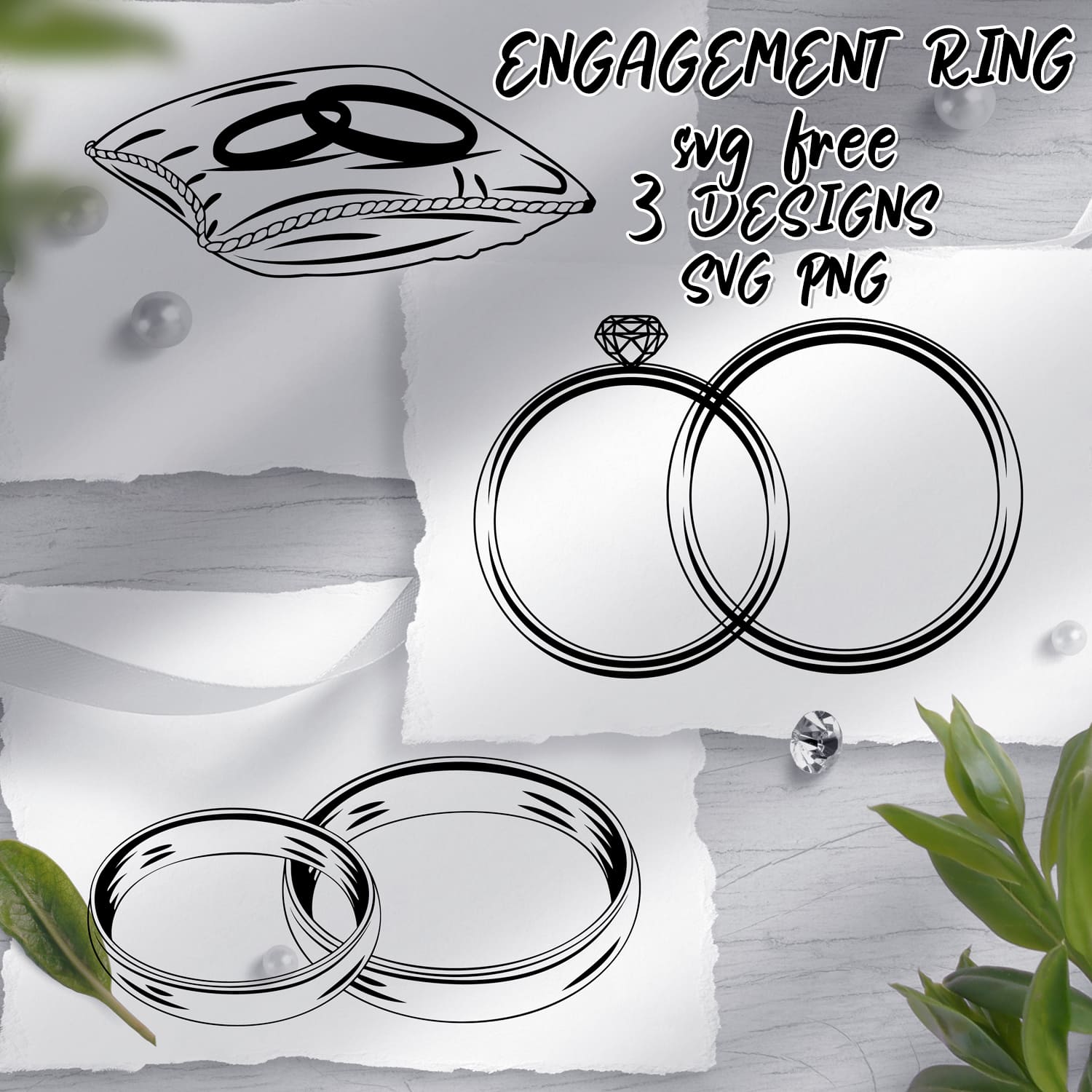 Premium PSD | Luxury engagement diamond ring in jewelry gift box