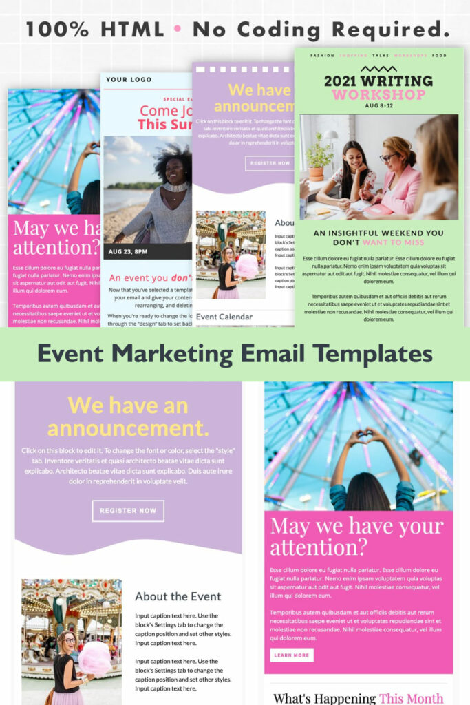 Event Marketing Email Templates – MasterBundles