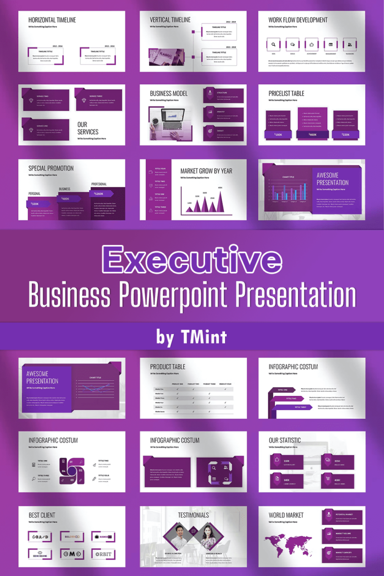 Executive - Powerpoint Presentation For Business – MasterBundles