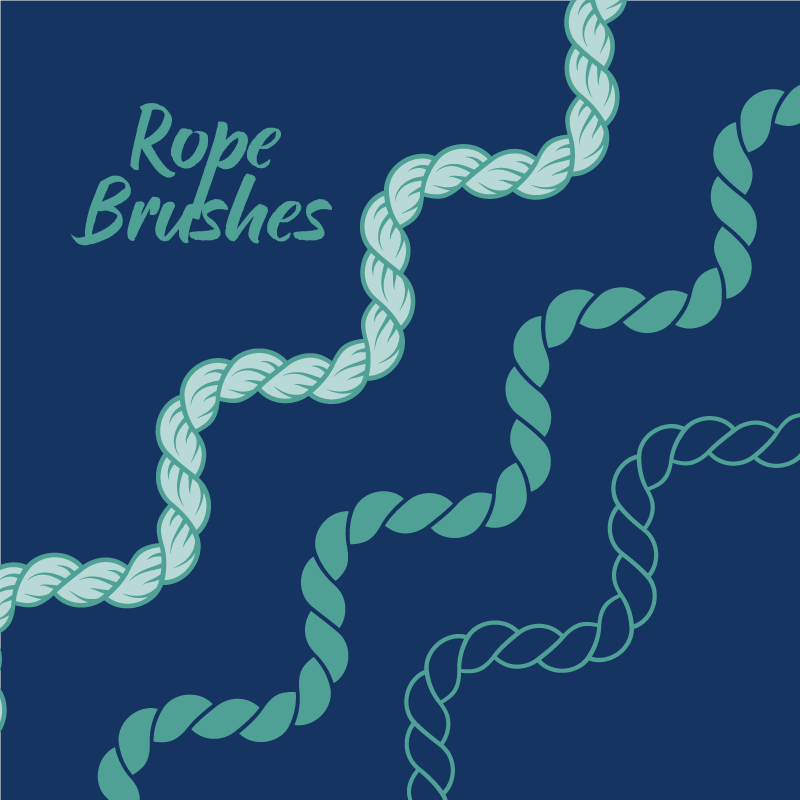 Best Rope Brushes Illustrator Pack preview image.