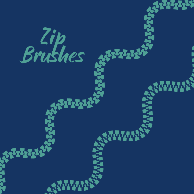 Best Zip Brushes Illustrator Pack preview image.