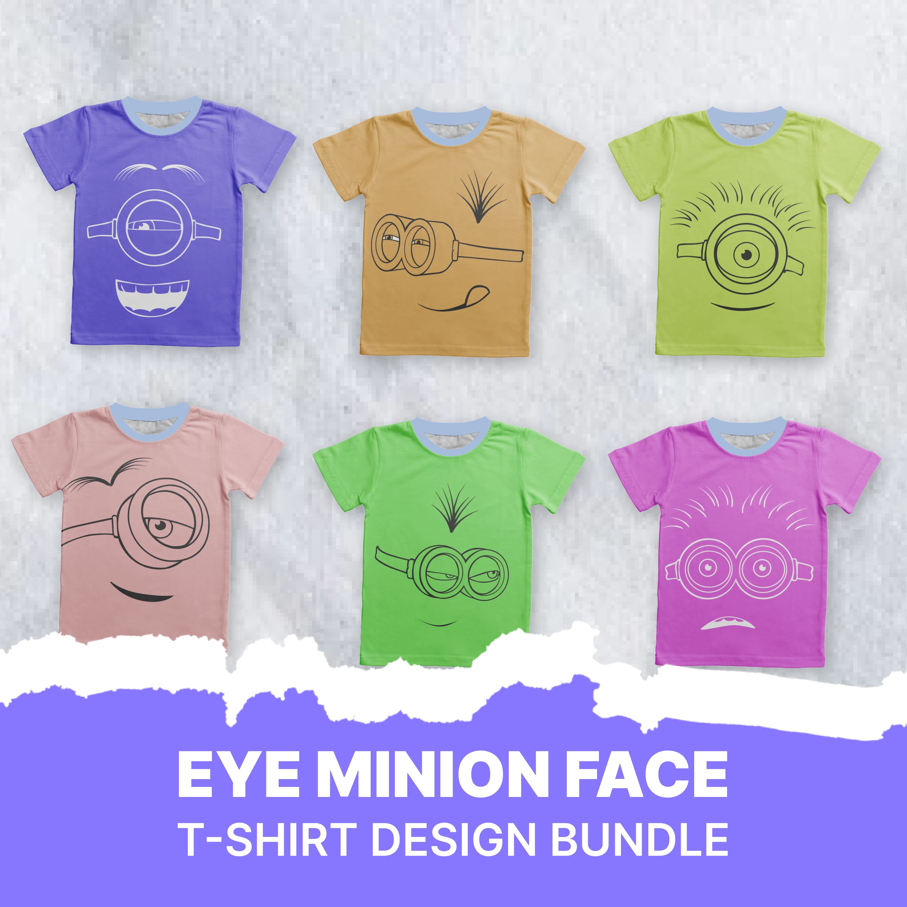 Eye Minion Face T-shirt Designs.