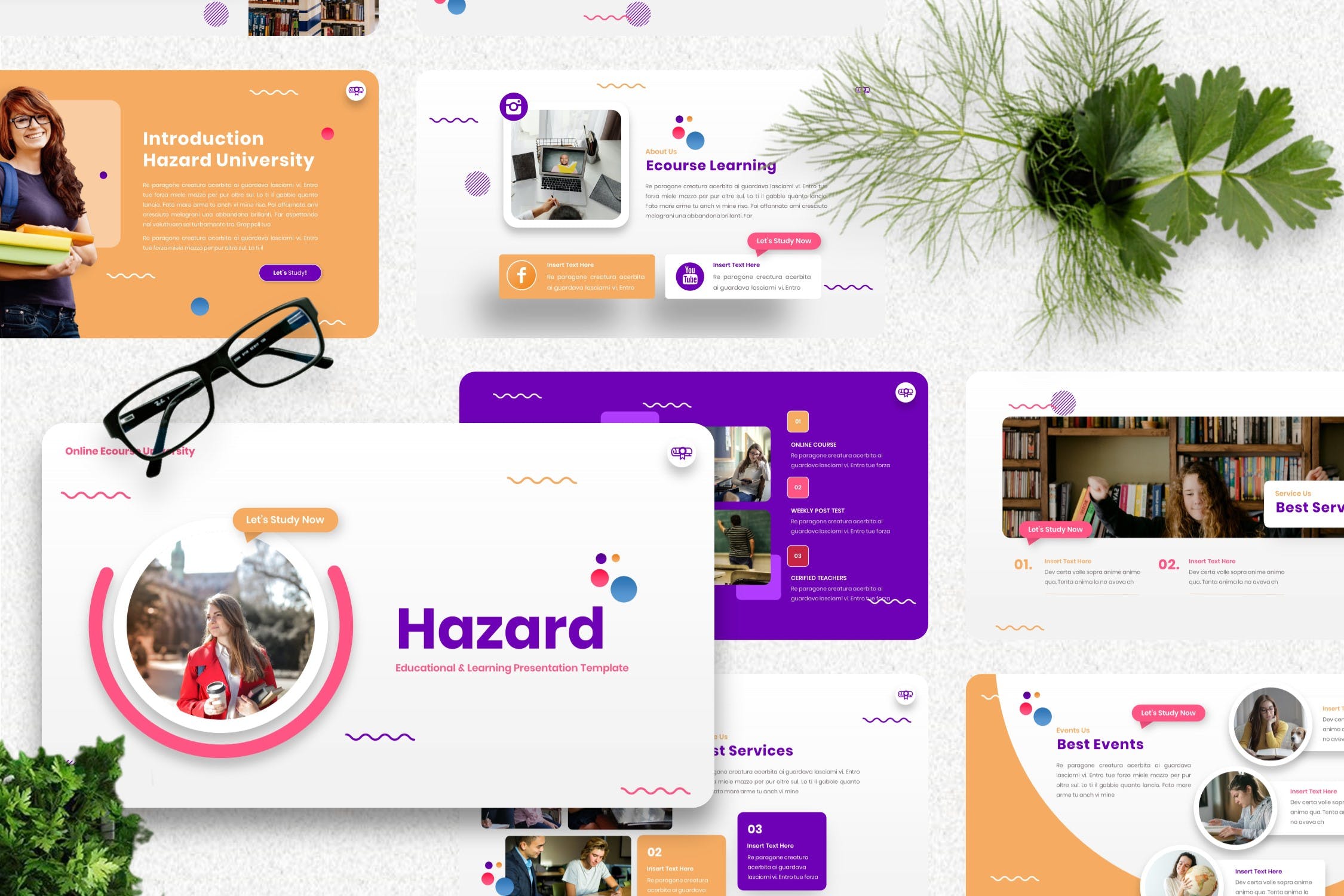 Cover image of Hazard - University Powerpoint Template.