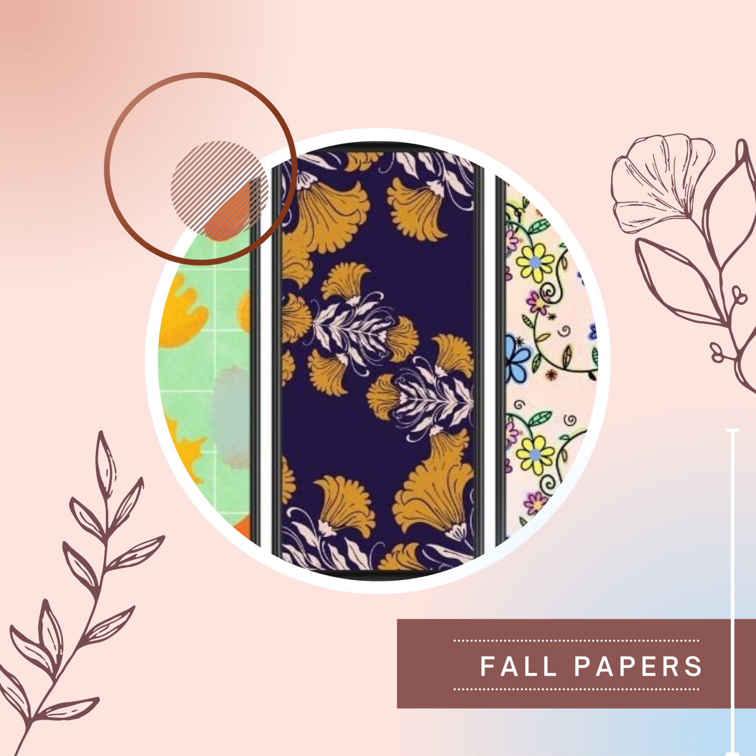 12 Fall Digital Patterns,Fall Papers Kdp.