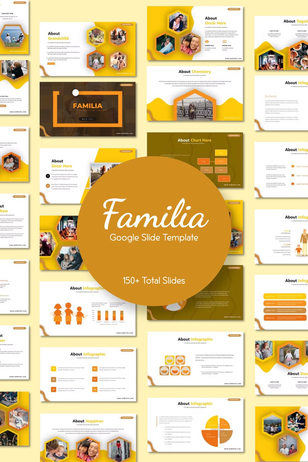 Familia | Google Slides Template - Pinterest.
