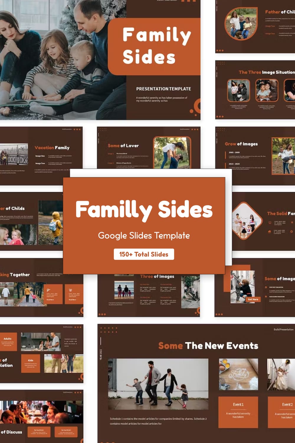 Family Pages | Google Slides Template - Pinterest.