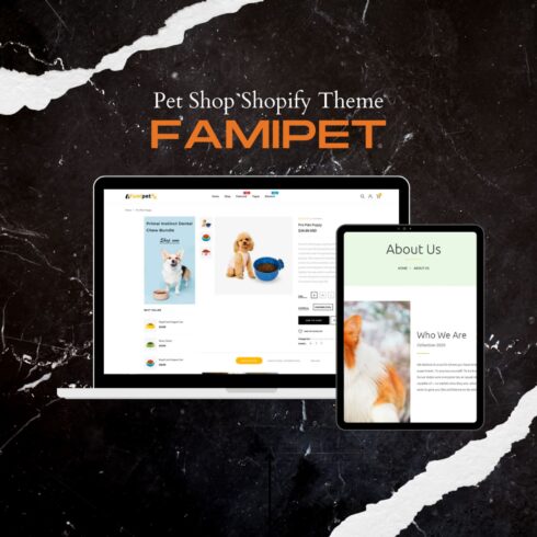 Famipet - Pet Shop Shopify Theme - main image preview.