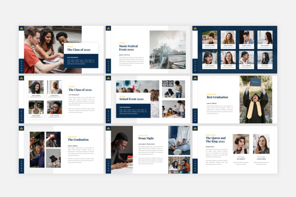 Memoar - University & School Yearbook PowerPoint Template – MasterBundles