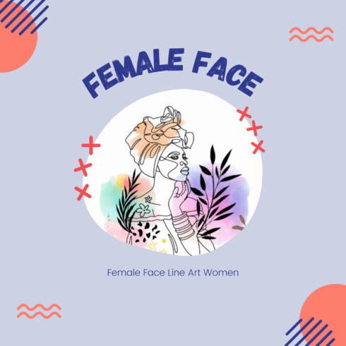 Female Face Line Art Women, Line Art Girl.