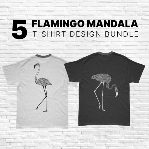 flamingo mandala SVG T-shirt Designs Bundle.