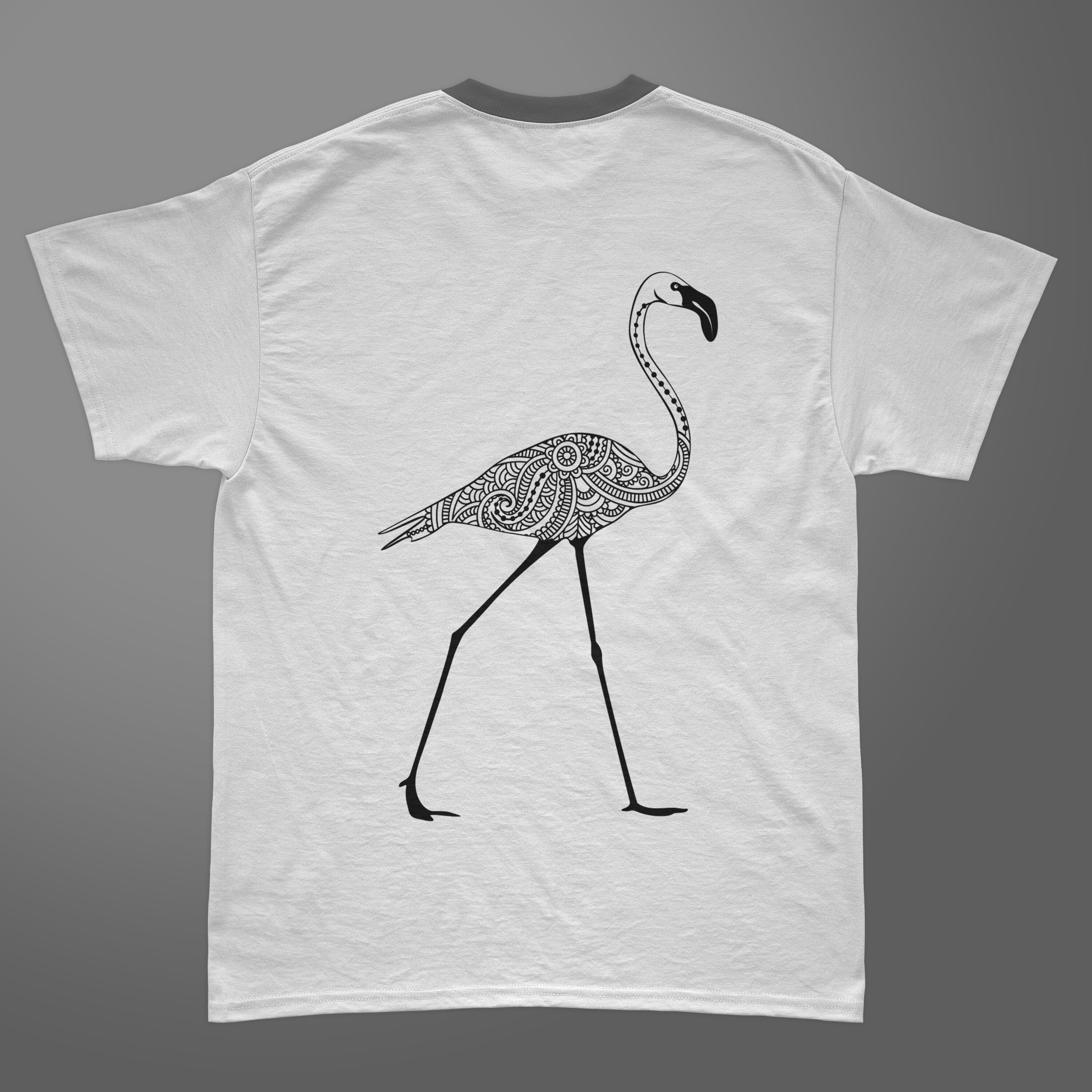 Cool mandala flamingo for your t-shirt.