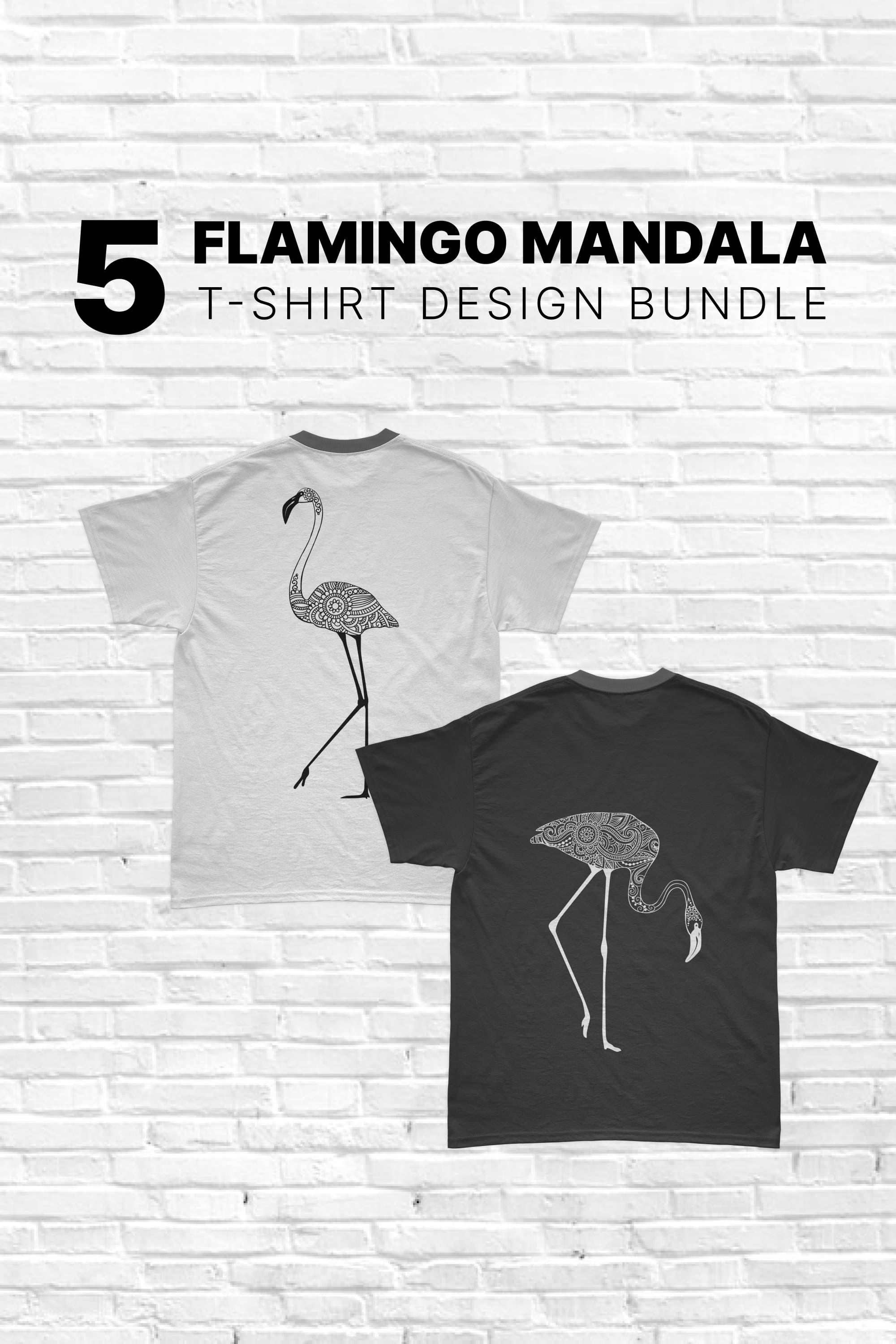 flamingo mandala t shirt designs bundle pinterest 131