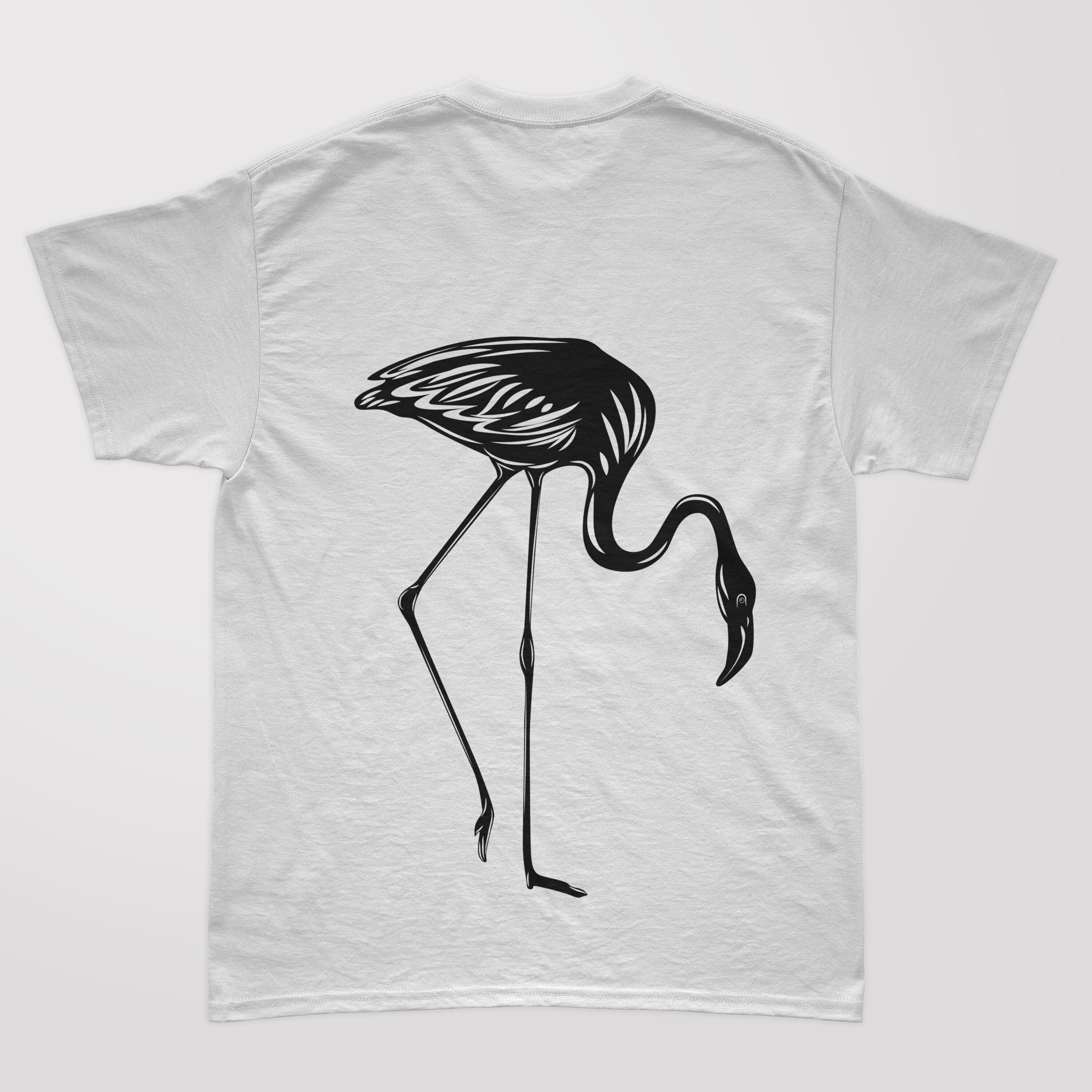 Cool black flamingo for the different fabrics.