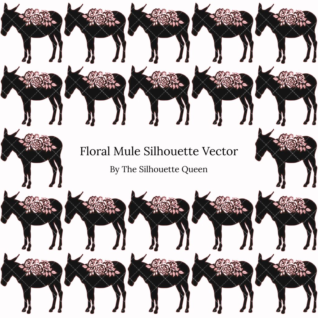 Mule Silhouette Clipart | Master Bundles