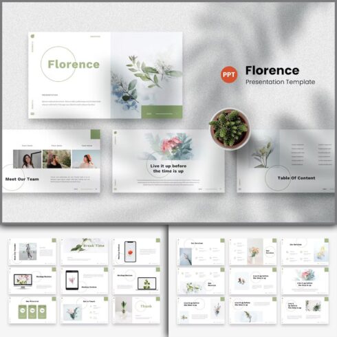 Florence PowerPoint Template - main image preview.