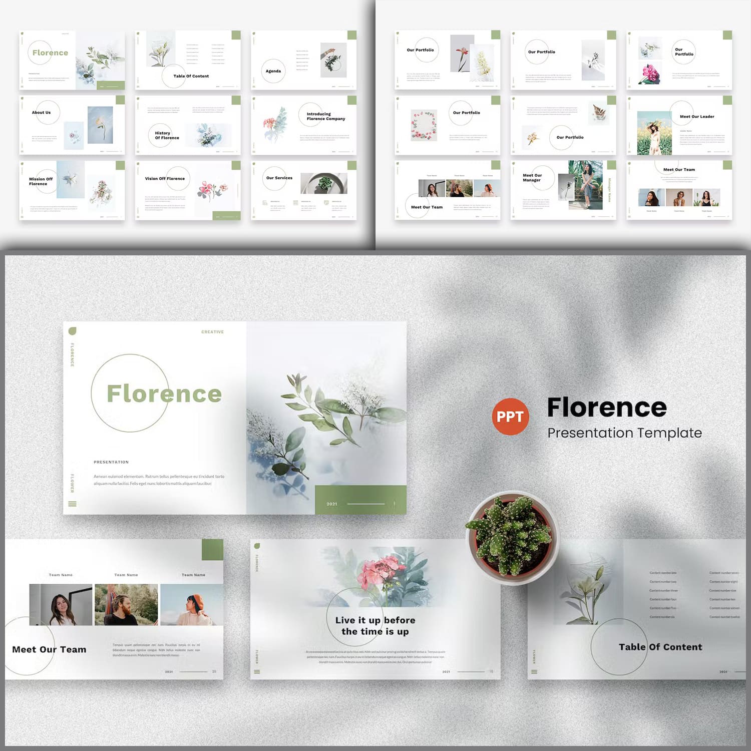 Florence PowerPoint Template created by TyperLine.