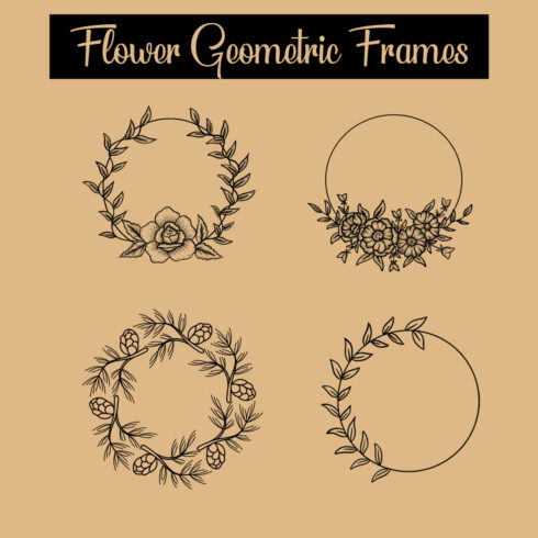 Images flower frame monochrome.