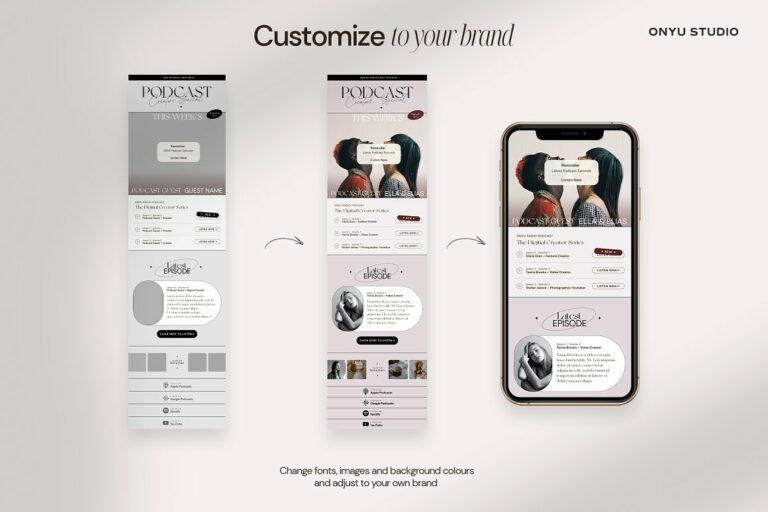 Flutter Podcast Newsletter Template – MasterBundles