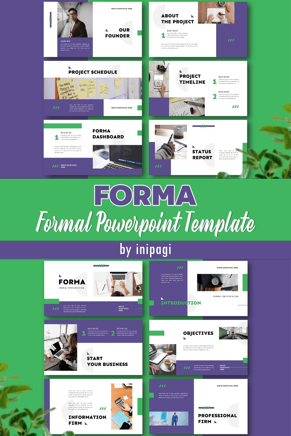 Forma - Formal Powerpoint Template - Pinterest.