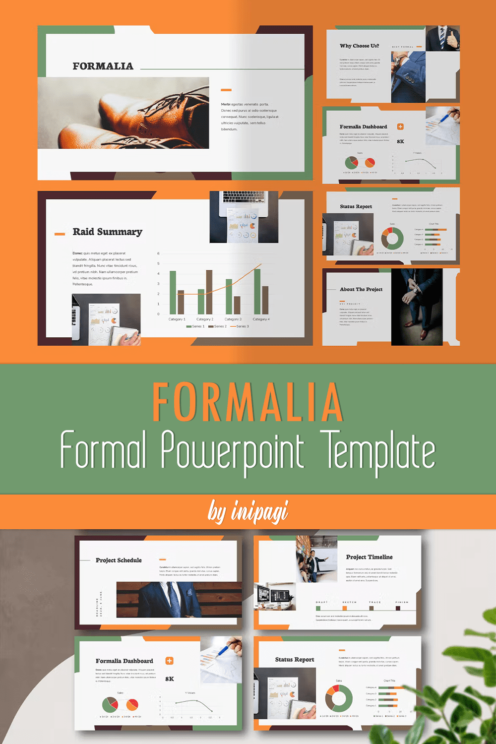 Formalia - Formal Powerpoint Template - Pinterest.