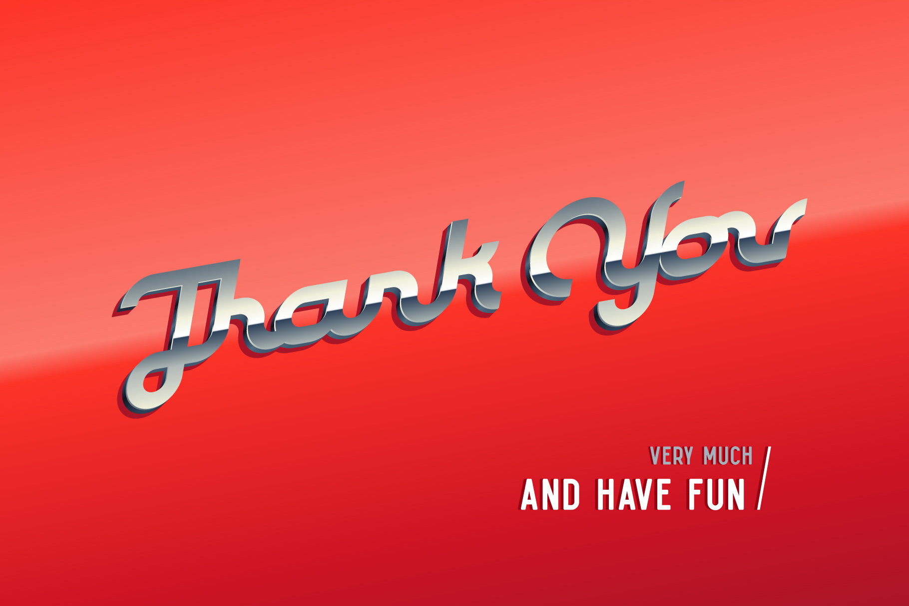 Thank you phrase for Frantic Font & Style.