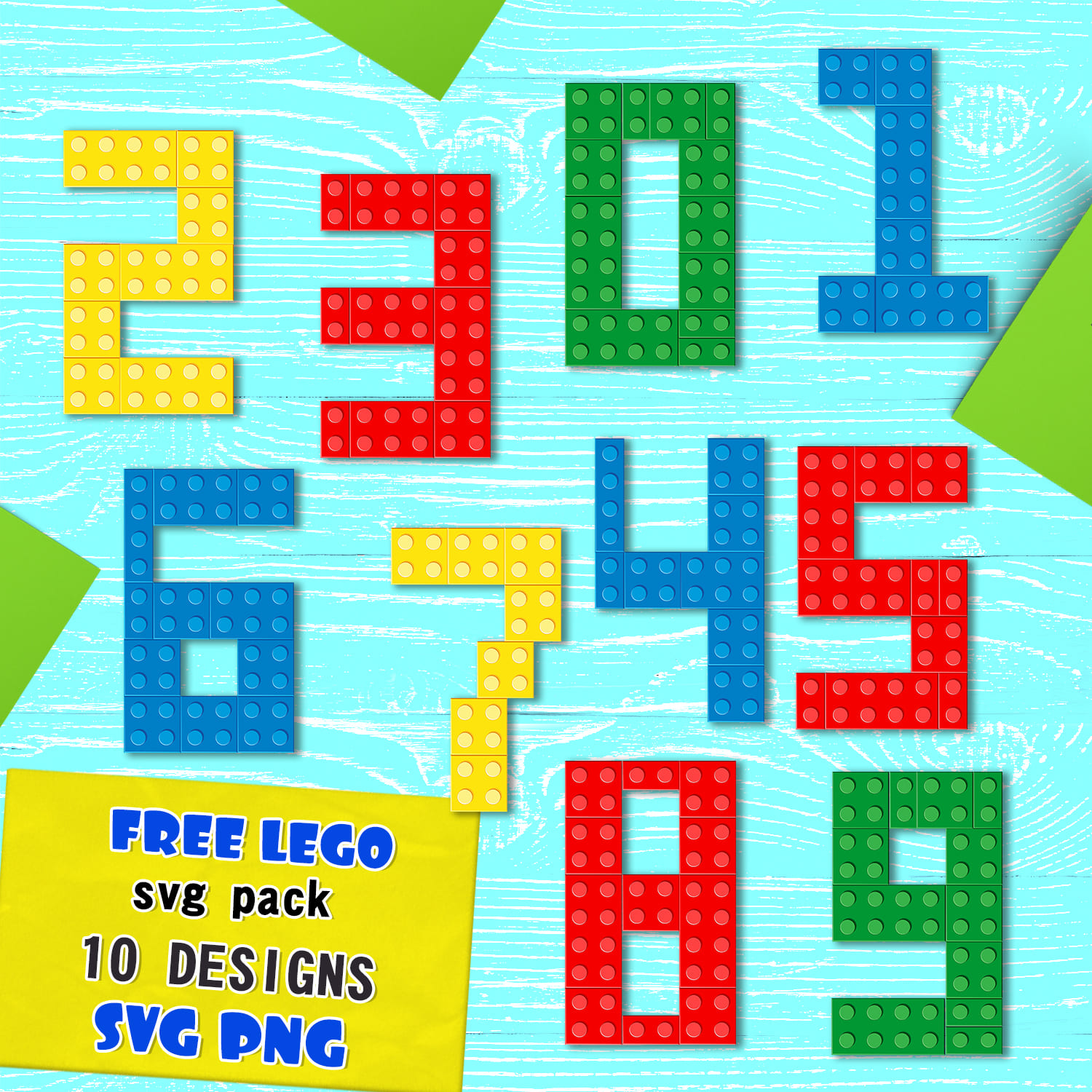 Free Lego SVG T-shirt Designs Bundle - main image preview.