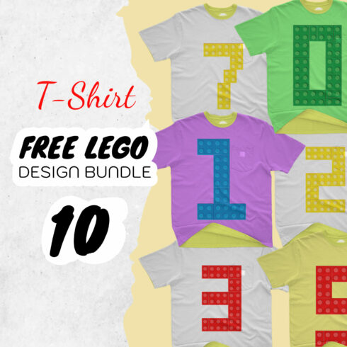 Free Lego SVG T-shirt Designs Bundle - main image preview.