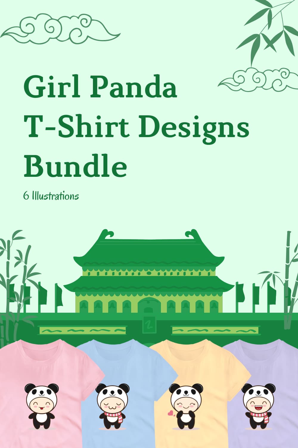 Girl Panda Svg T-shirt Designs Bundle - Pinterest.