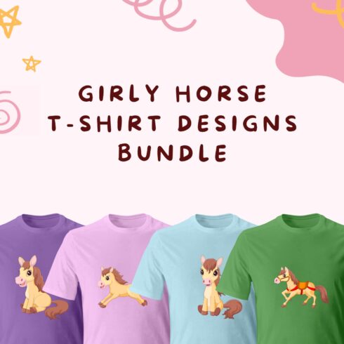 Girly Horse Svg T-shirt Designs.