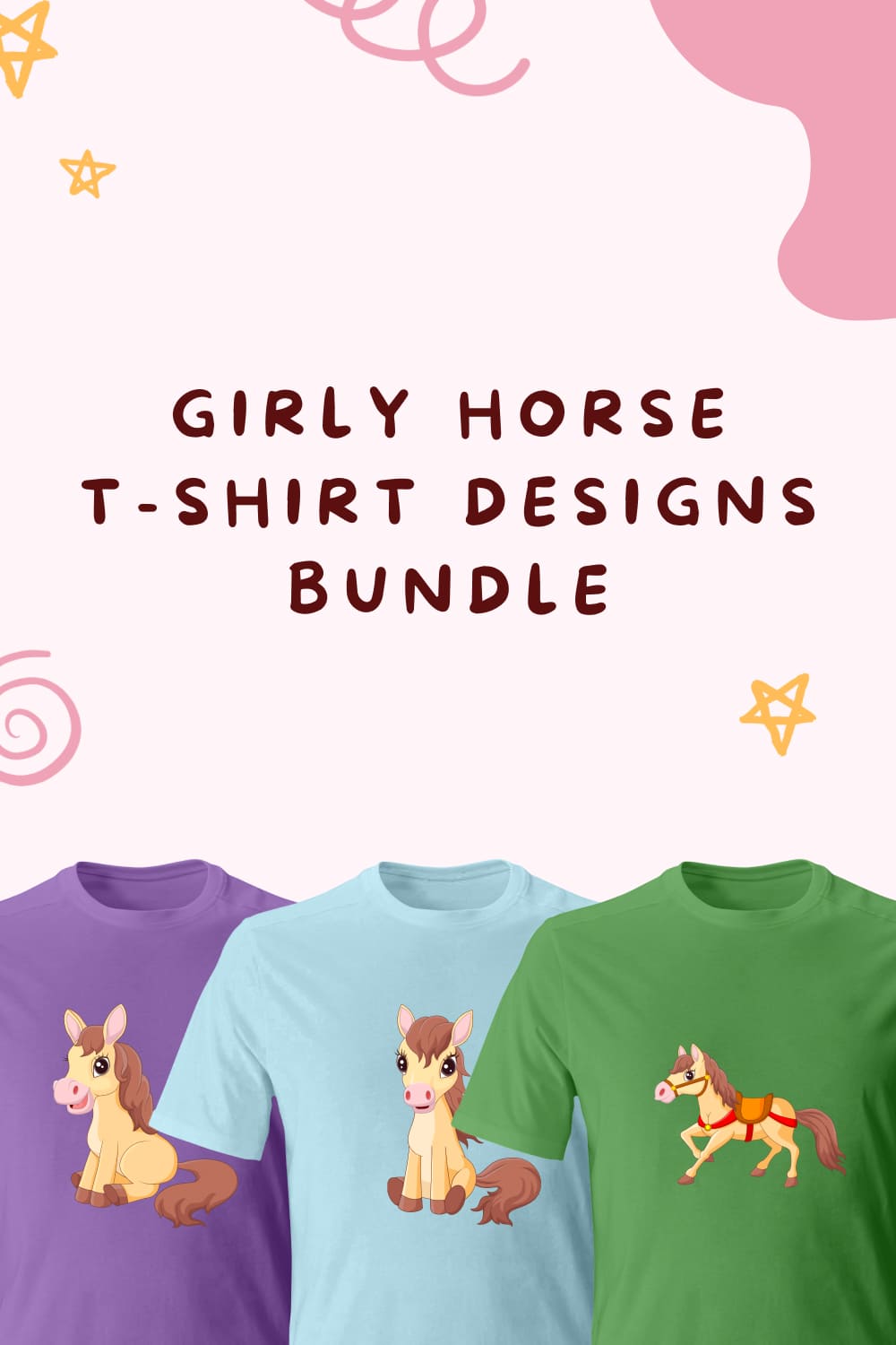 Girly Horse Svg T-shirt Designs - Pinterest.