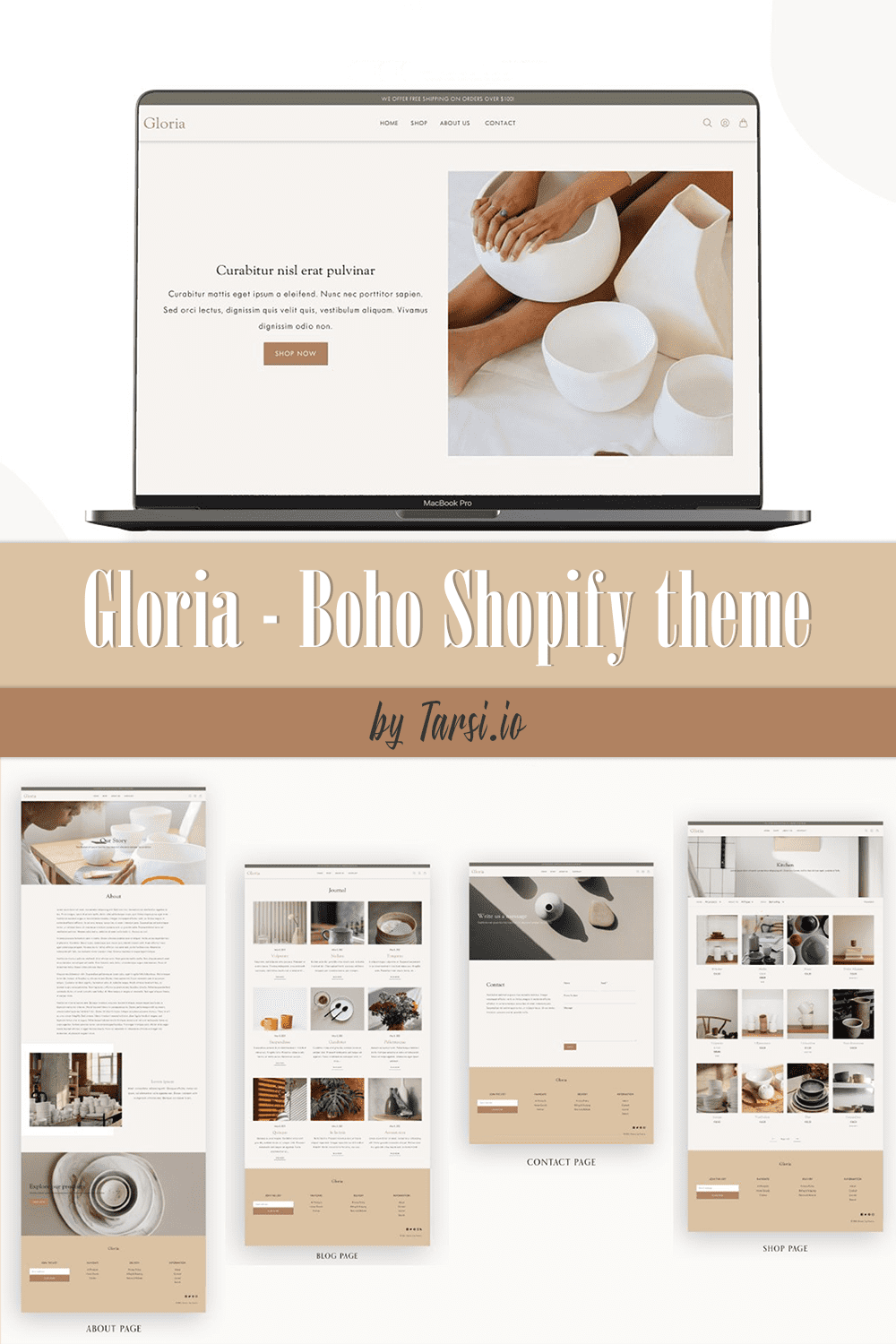 Image pack of amazing shopify theme pages.