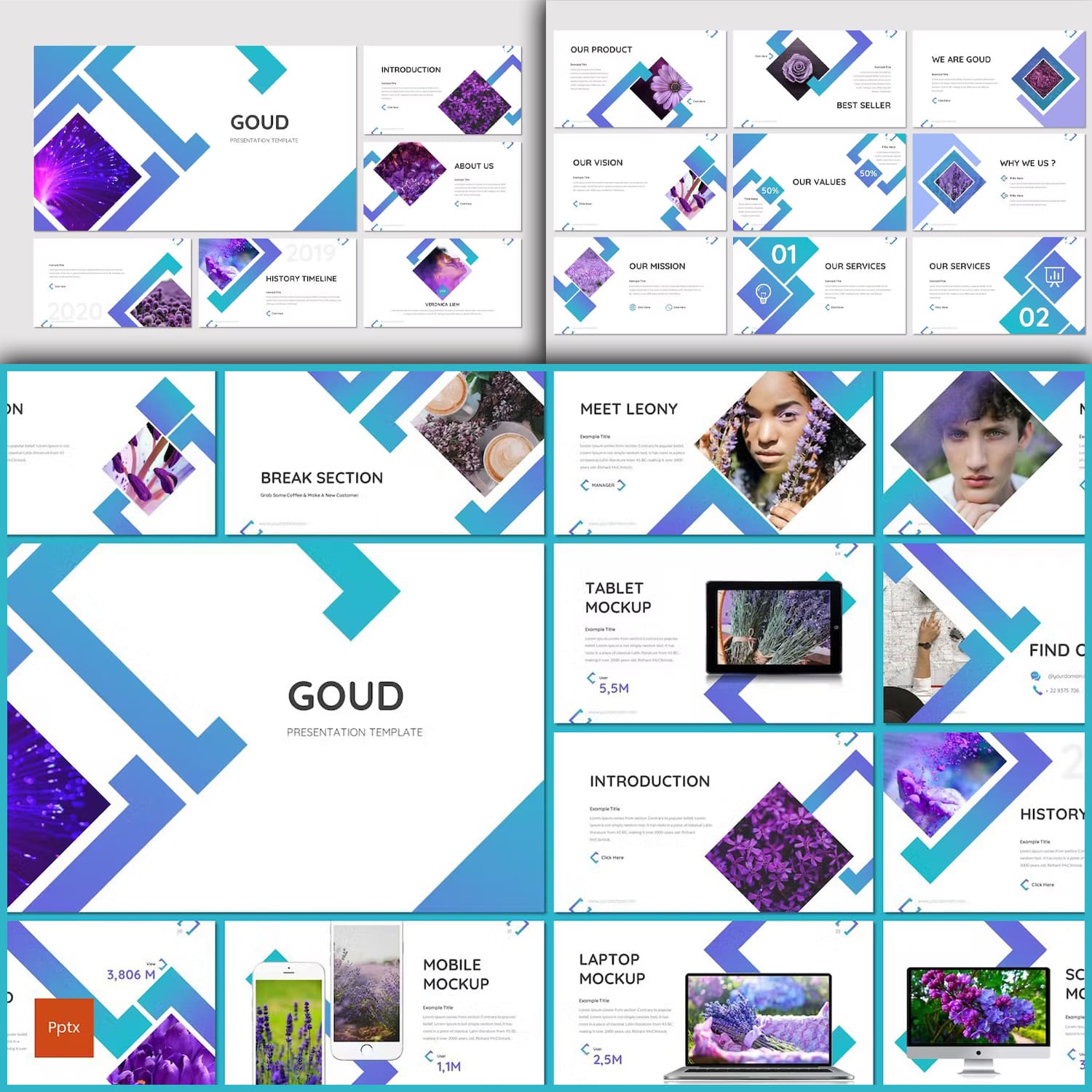 Goud Presentation Template created by inspirasign.