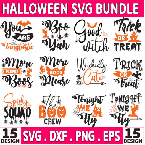 SVG Halloween Quotes Bundle cover image.