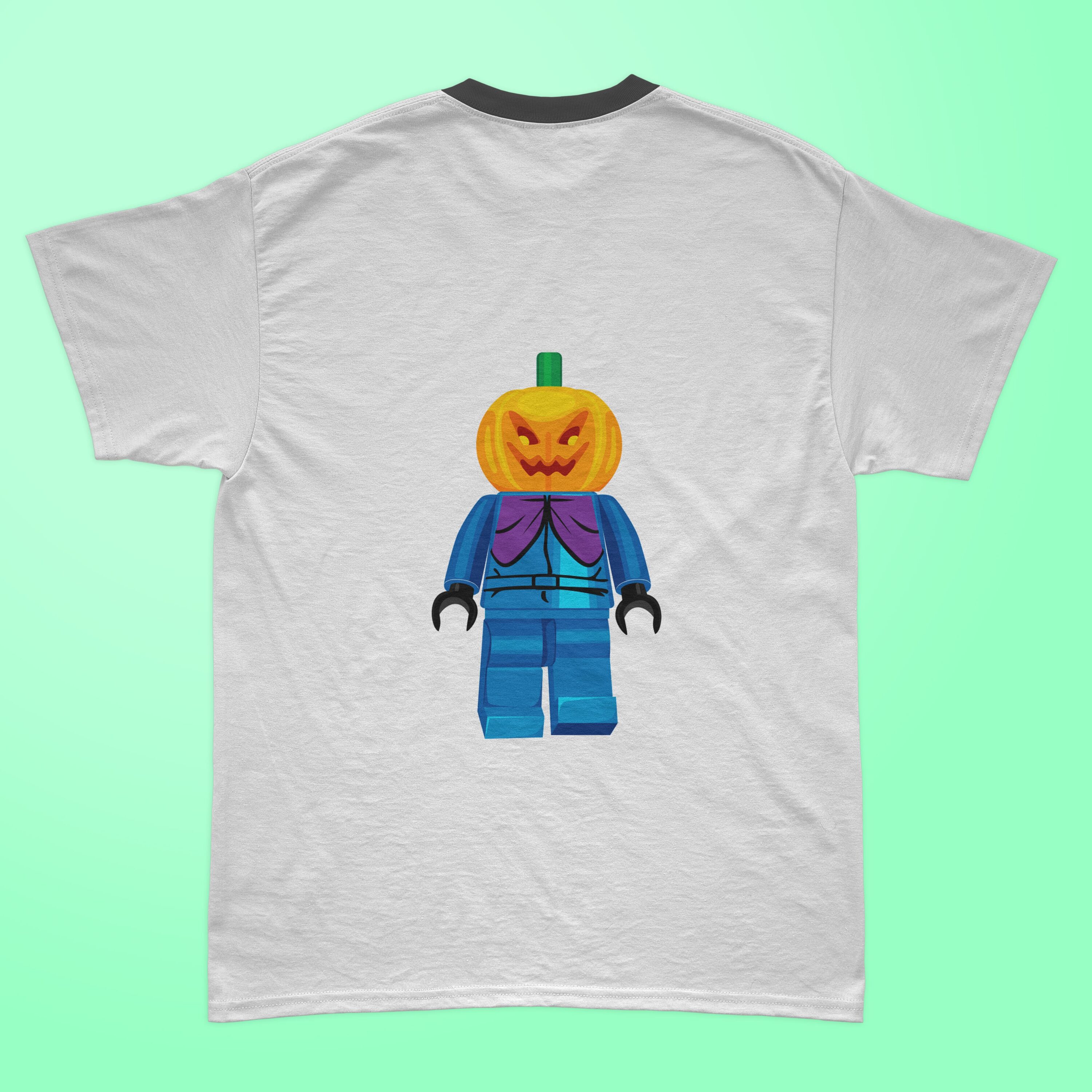Halloween lego t-shirt design.