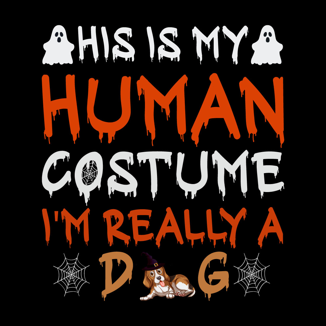 04 Halloween T-Shirt Design Bundle scary phrase.