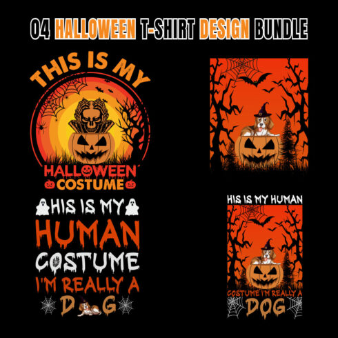 04 Halloween T-Shirt Design Bundle main cover.