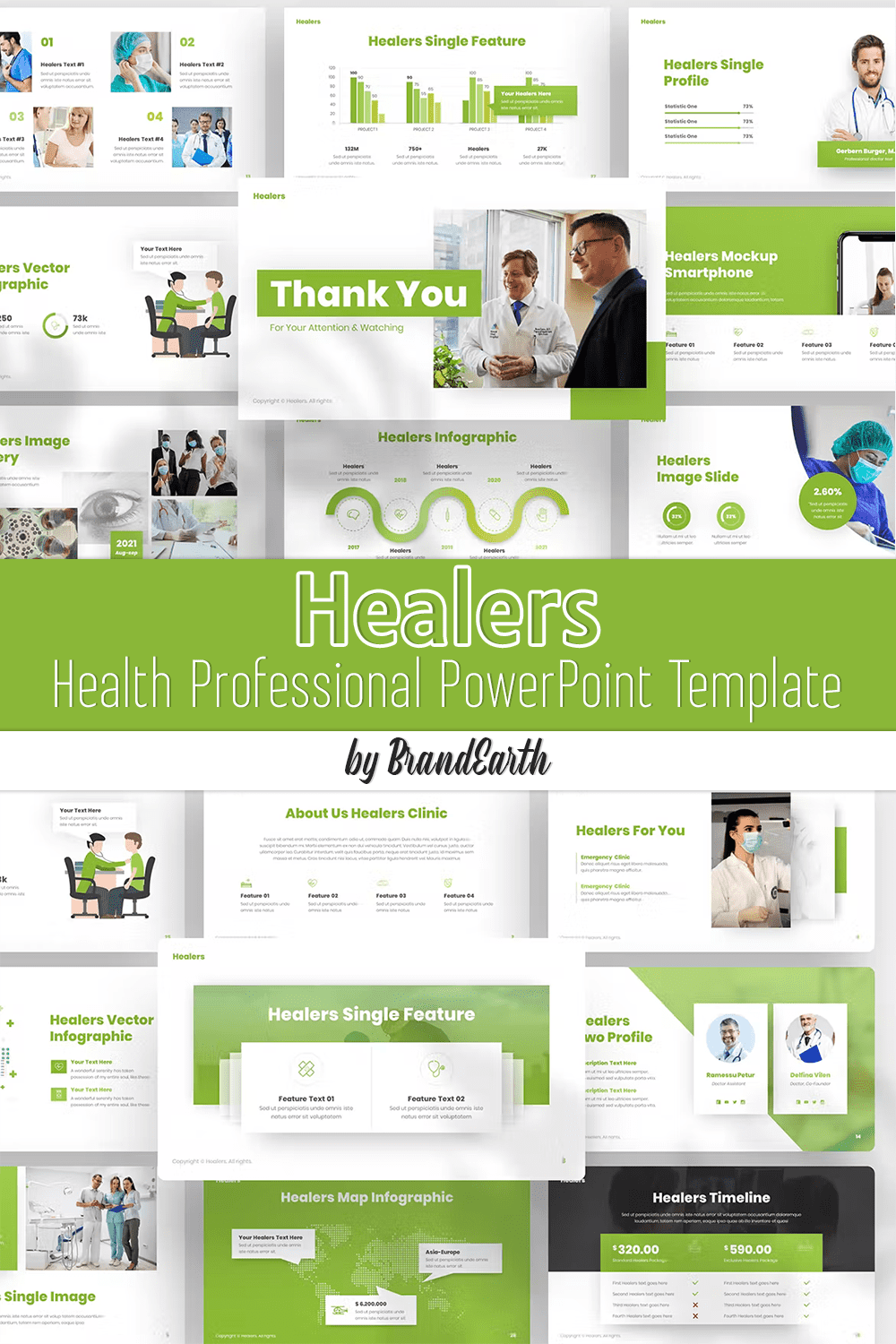 Healer Health Professional PowerPoint Template - Pinterest.