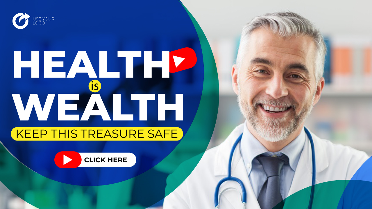 YouTube Thumbnail Template for Health and Medical preview image.