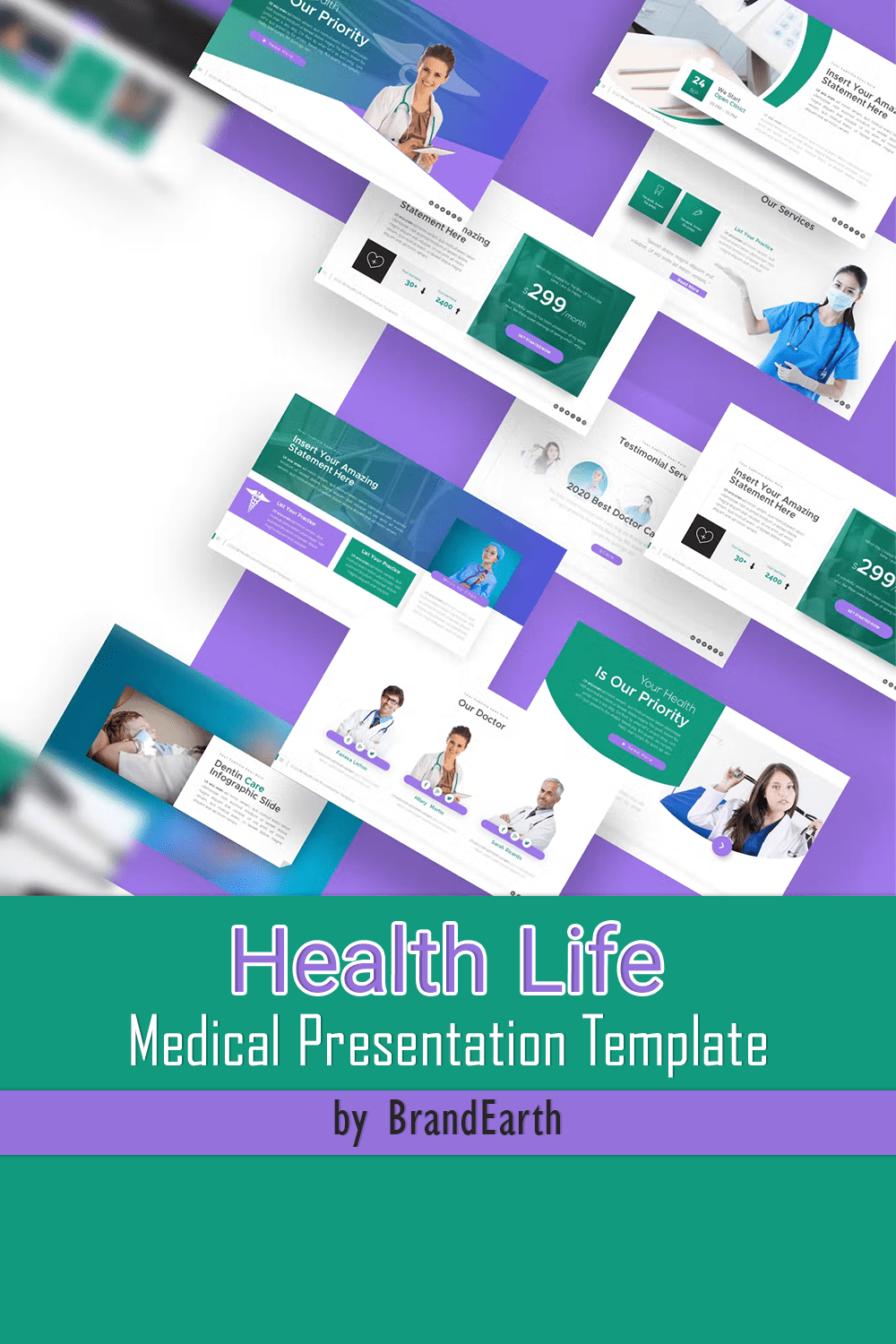 Health Life Medical Presentation Template - Pinterest.