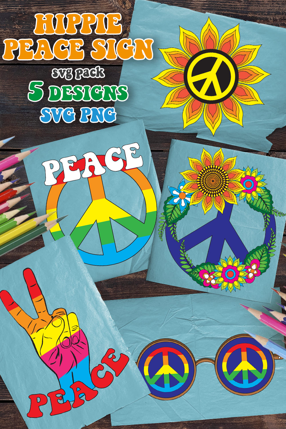 Preview hippie peace sign.
