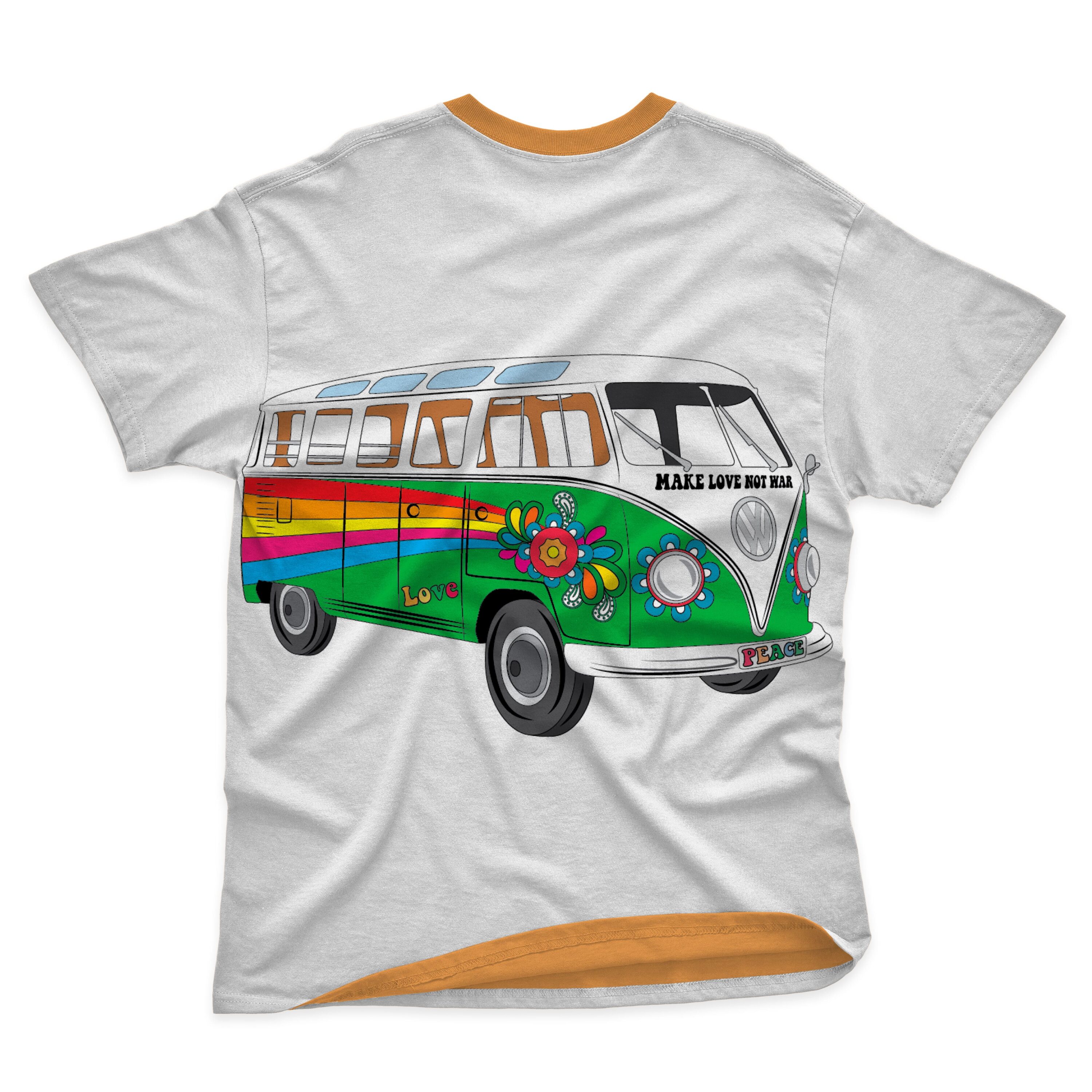 Amazingly designed t-shirt with peaceful hippie vibes.