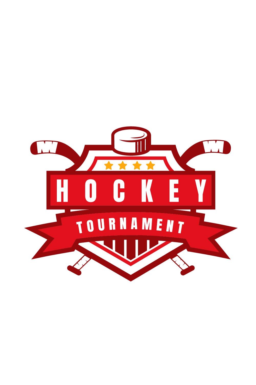 Logo Emblem of Hockey Competition Pinterest image.