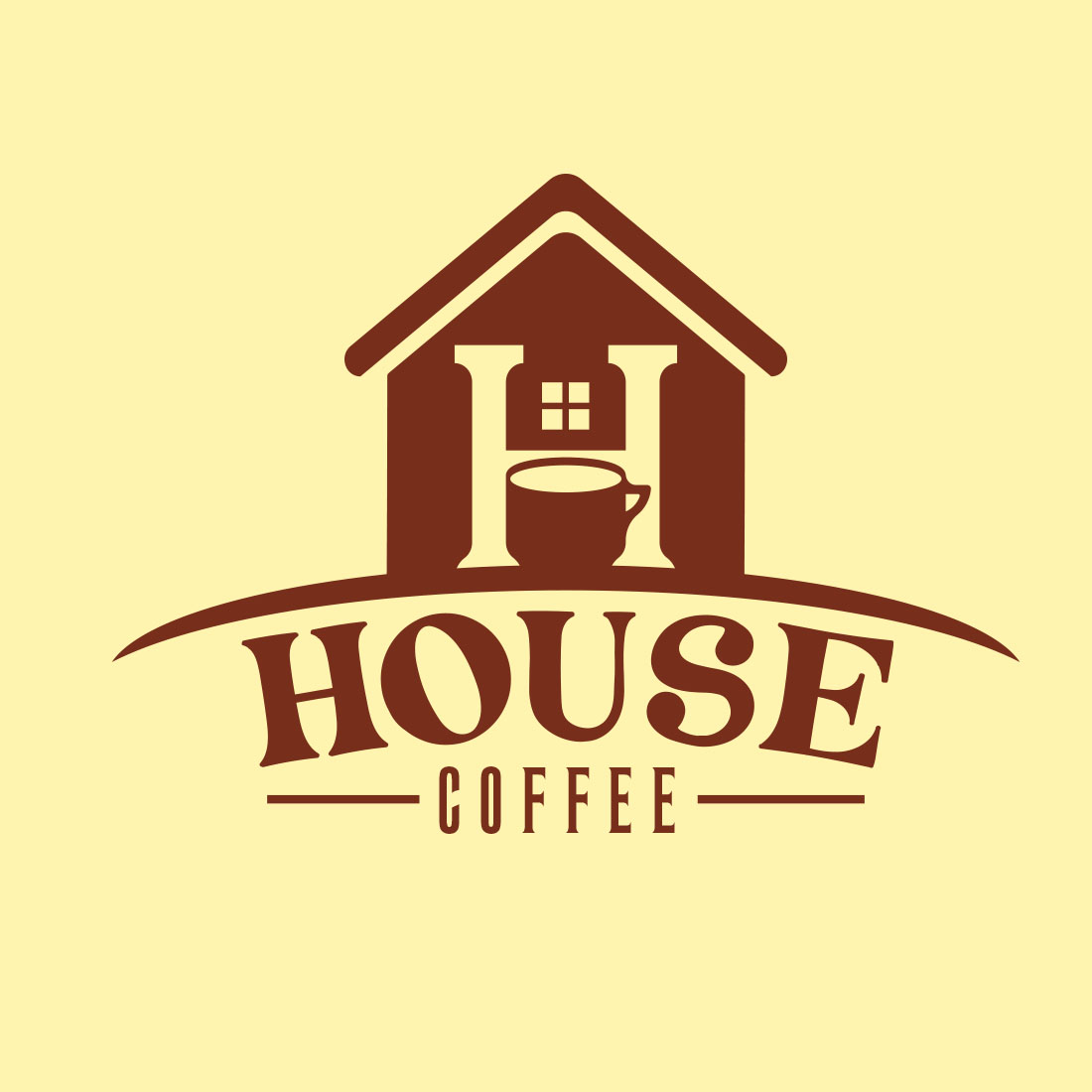 Perfect House Coffee Logo Design preview.