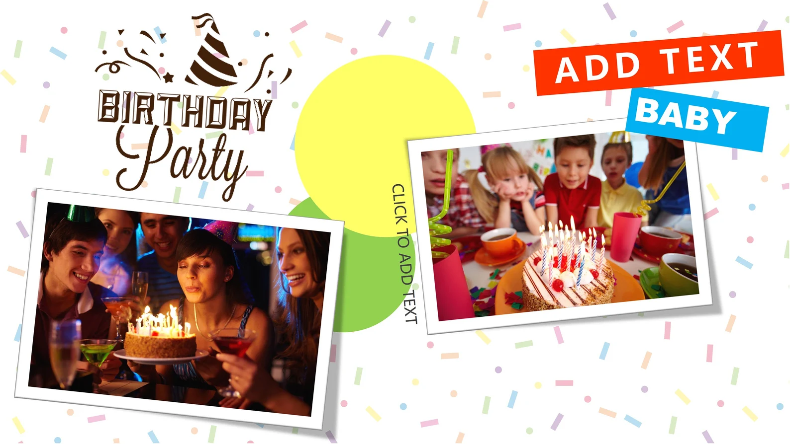 Use this greeting cards for the birthday of your child.